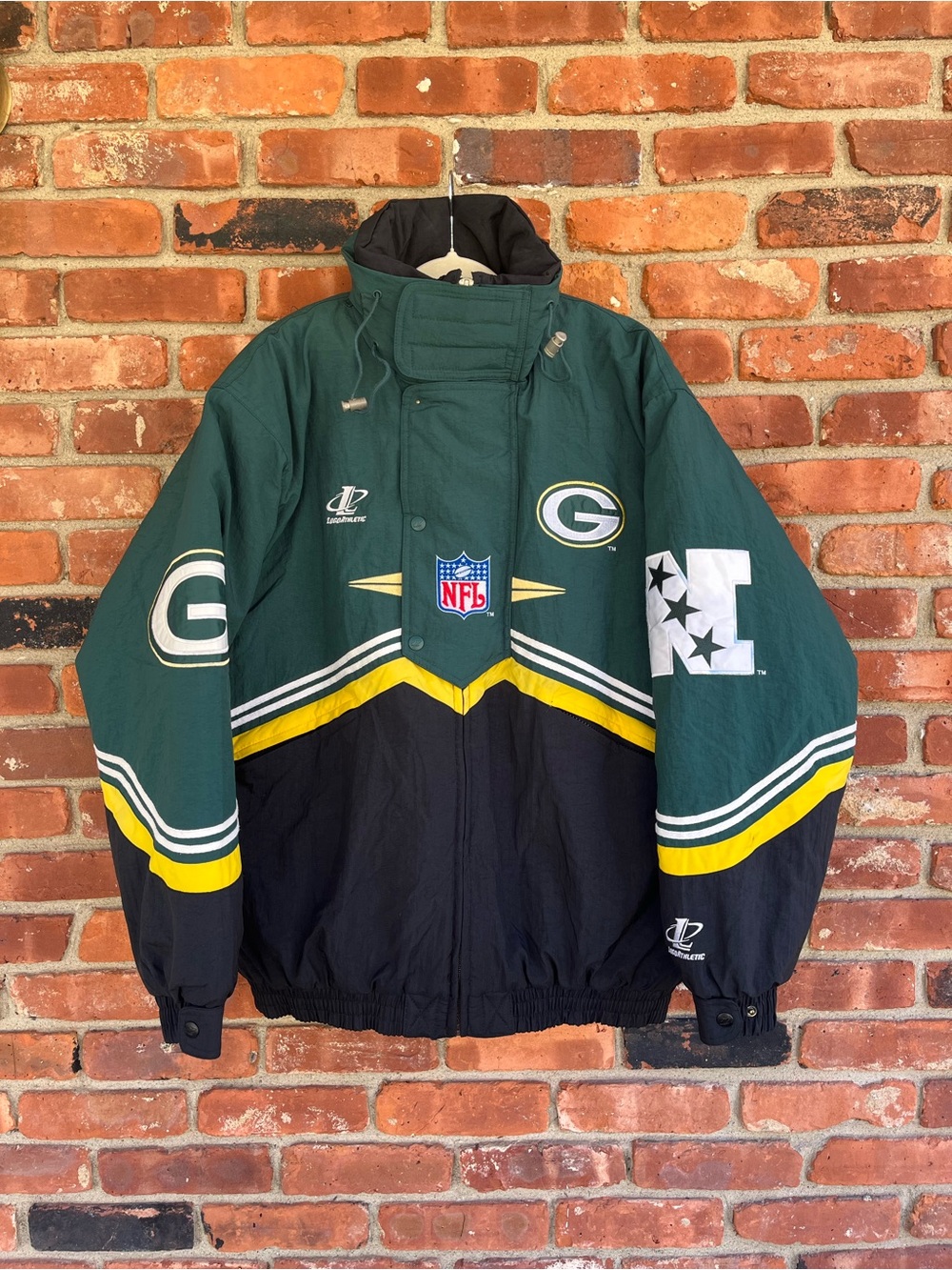 Vintage Logo Athletic Green Bay Packers Pro Line Puffer Jacket
